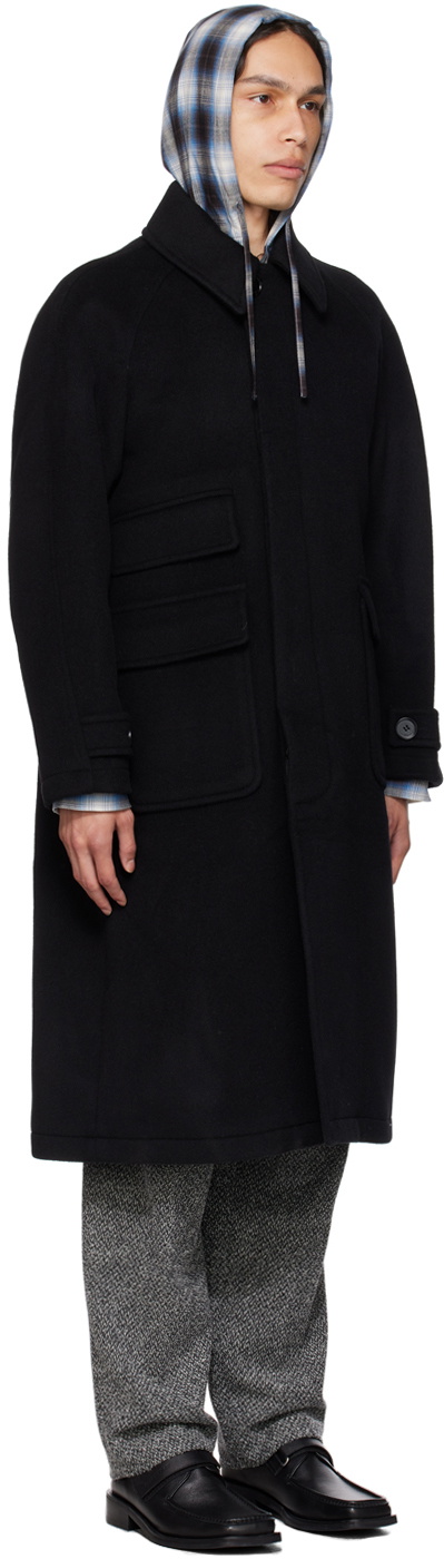 AFTER PRAY Black Tourist Coat