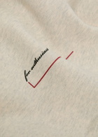 Represent Patron of The Club Logo Hooded Cotton Sweatshirt Cream