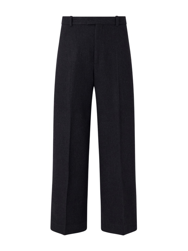 Photo: Jacquemus - Tempo Wide-Leg Wool-Blend Woven Trousers - Gray