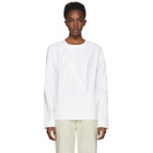 Nomia White Shirred Front Tunic Blouse