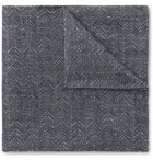 Favourbrook - Culcross Linen-Jacquard Pocket Square - Blue