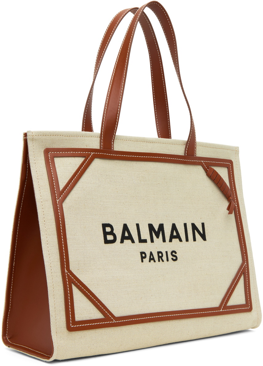 Balmain Beige Leather Handbag