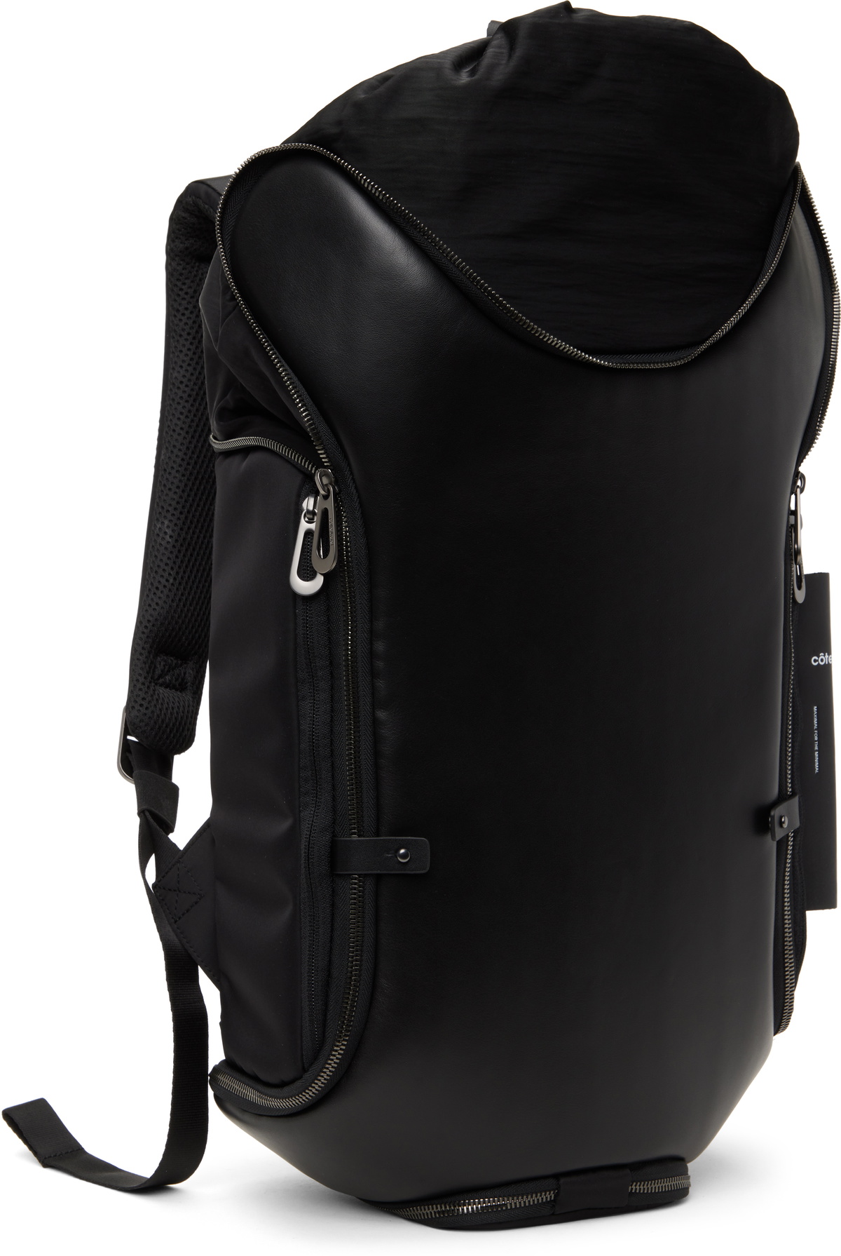 Côte&Ciel Black Avon Leather Backpack
