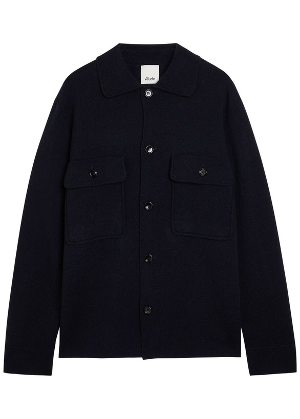 Photo: Allude Wool and Cashmere-blend Overshirt Black