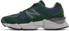 New Balance Green & Navy 9060 Sneakers