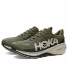 Hoka One One Men's Clifton Pro Sneaker in Antique Olive/River Rock Grey