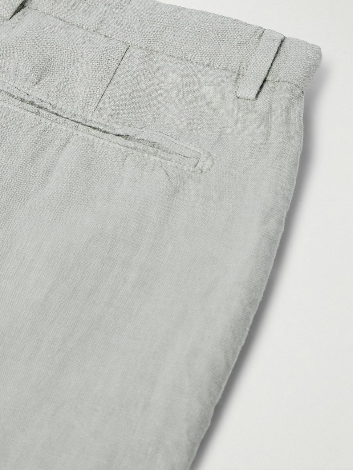 Boglioli - Straight-Leg Linen Shorts - Gray