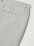 Boglioli - Straight-Leg Linen Shorts - Gray
