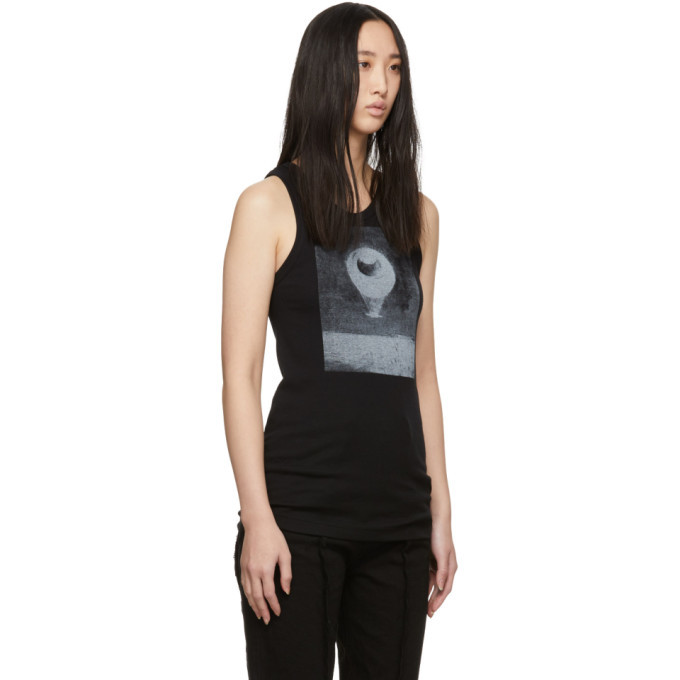 Ann Demeulemeester Black Infinity Tank Top Ann Demeulemeester