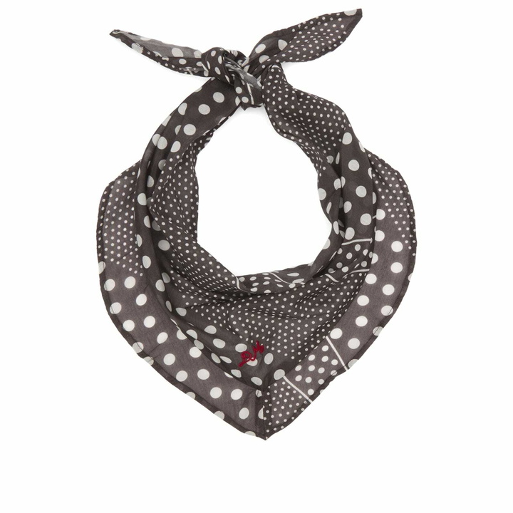 Photo: Damson Madder Women's Frill Edge Headscarf in Spot 