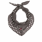 Damson Madder Women's Frill Edge Headscarf in Spot 