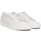 SAINT LAURENT - SL/10 Perforated Leather Sneakers - White