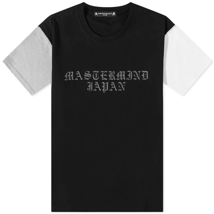 Photo: Mastermind Japan Men's Colourblock T-Shirt in Black