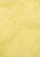 Free People Faded Gardens Floral-embroidered Cotton Tank Yellow