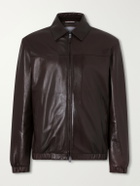 Canali - Leather Jacket - Brown
