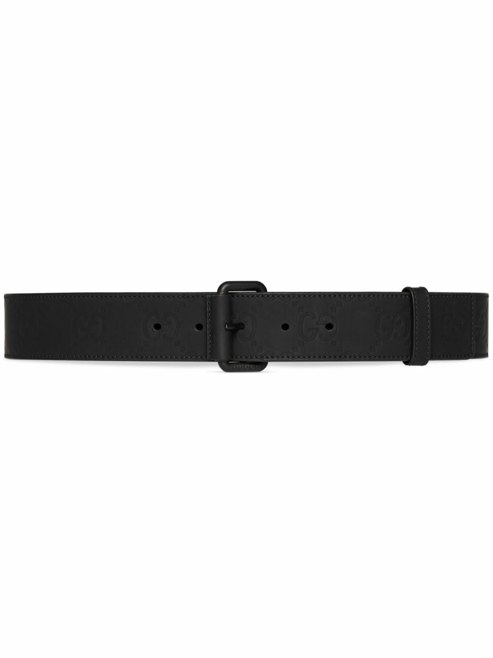 Photo: GUCCI - Rubber Effect Leather Belt