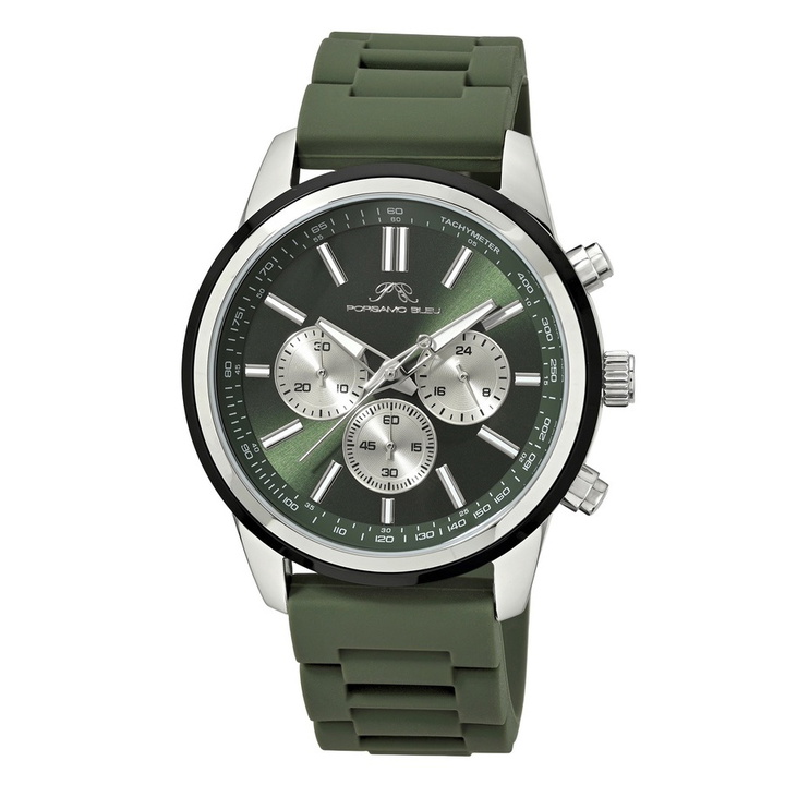 Photo: Porsamo Bleu Logan Chronograph Quartz Green Dial Mens Watch 1451CLOR