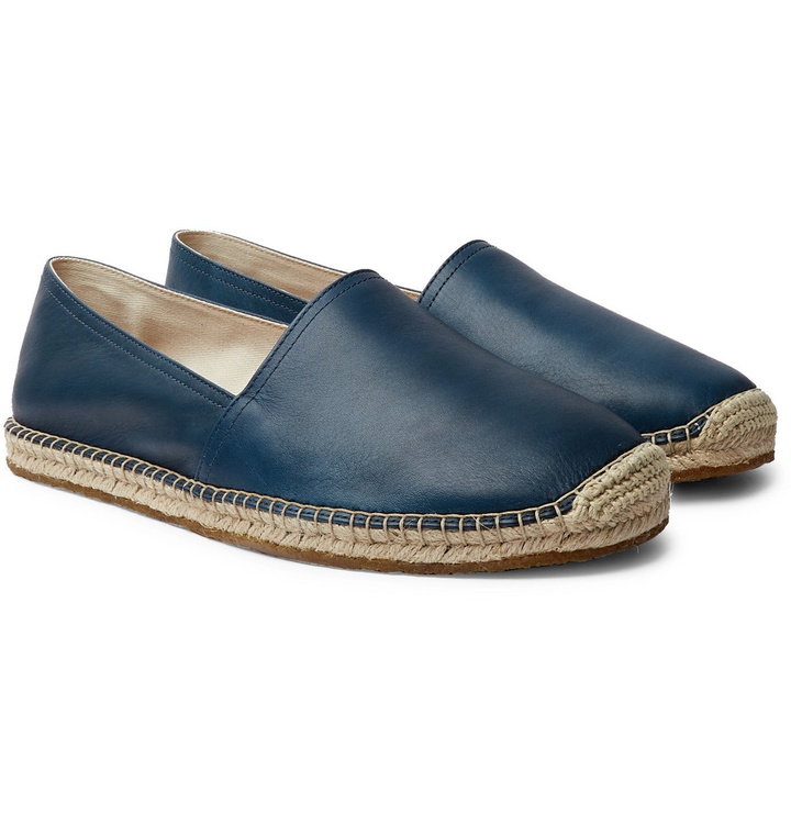 Photo: RRL - Leather Espadrilles - Blue