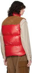 Moncler Red Ardeche Down Vest