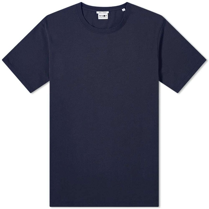 Photo: NN07 Men's Pima T-Shirt in Navy Blue