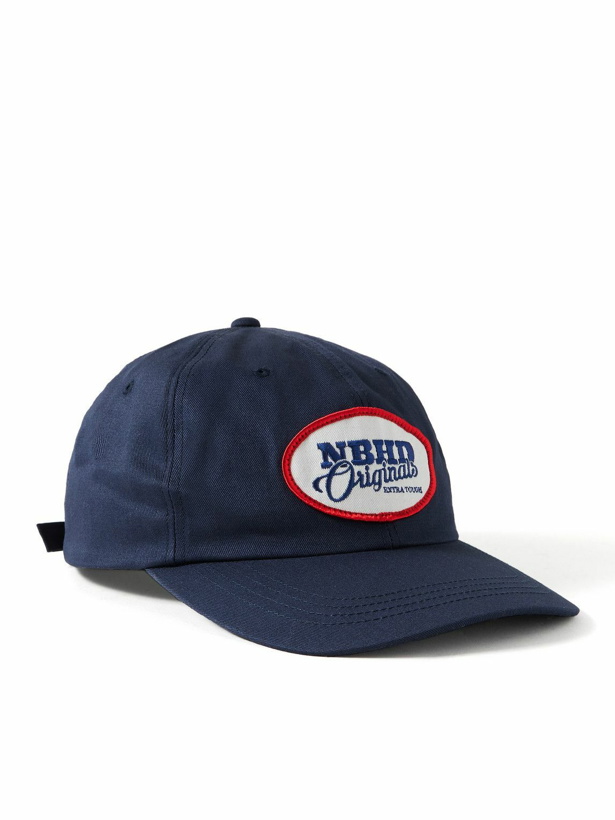 Photo: Neighborhood - Logo-Appliquéd Cotton-Twill Baseball Cap