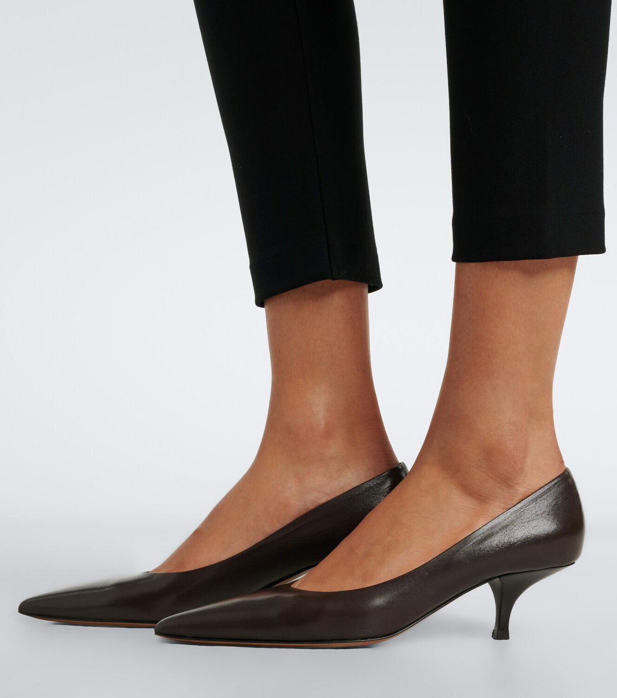 The Row Lili leather pumps