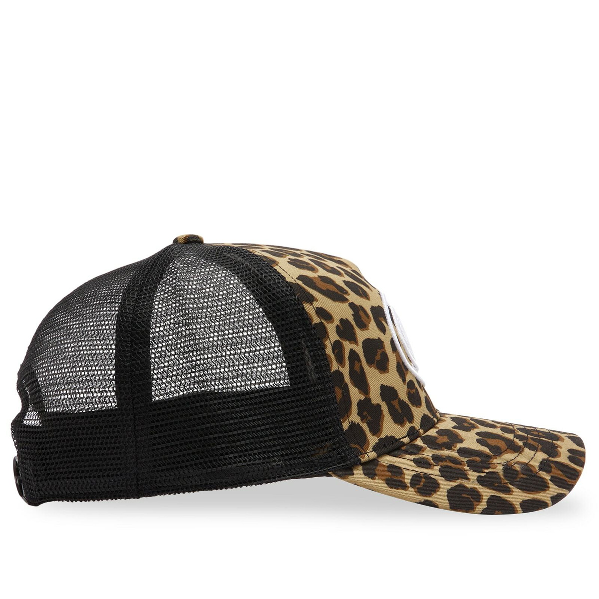 Cole Buxton Men's Leopard Trucker Cap in Leopard Print 
