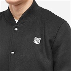Maison Kitsuné Men's Classic Fox Teddy Jacket in Black