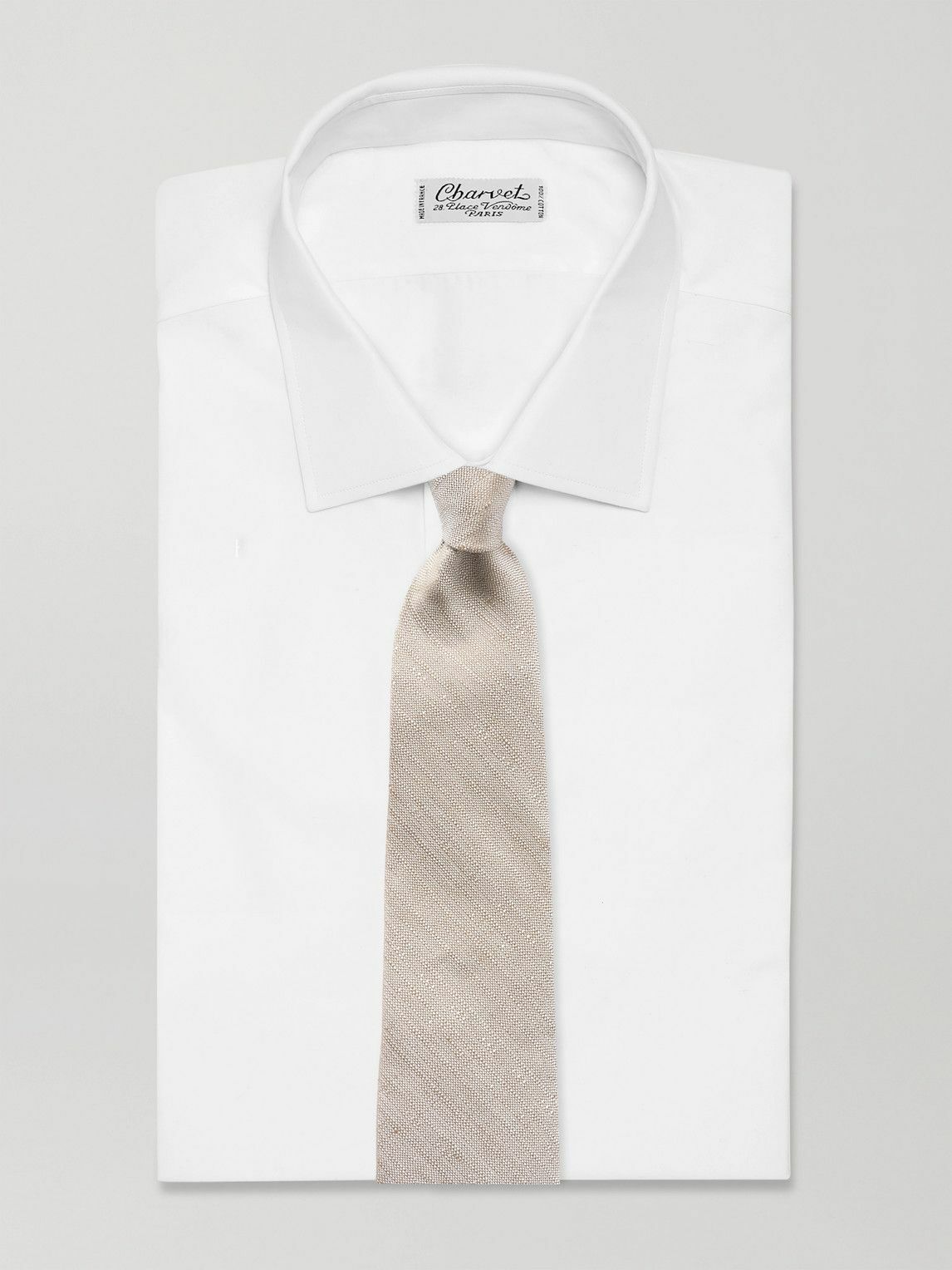 Loro Piana - Yale 8cm Textured-Linen and Silk-Blend Tie