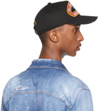 Dsquared2 Black 'Born In Canada' Patch Cap