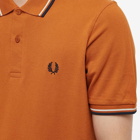 Fred Perry Authentic Men's Twin Tipped Polo Shirt in Nut Flake
