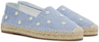 Manolo Blahnik Blue Susille Espadrilles