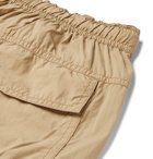 Remi Relief - Slim-Fit Tapered Reversible Pleated Shell Drawstring Trousers - Beige
