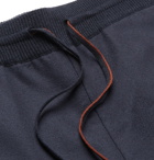 Loro Piana - Slim-Fit Tapered Stretch-Cashmere Sweatpants - Men - Navy