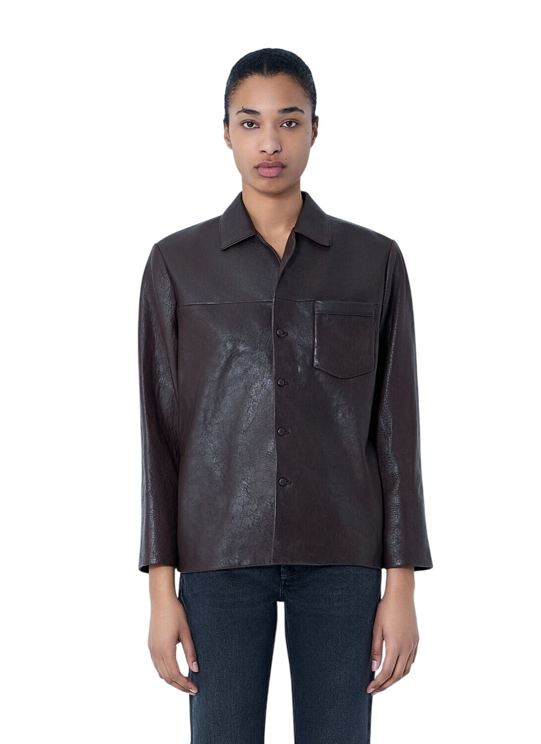 Saint Laurent Oversized leather blouson Saint Laurent