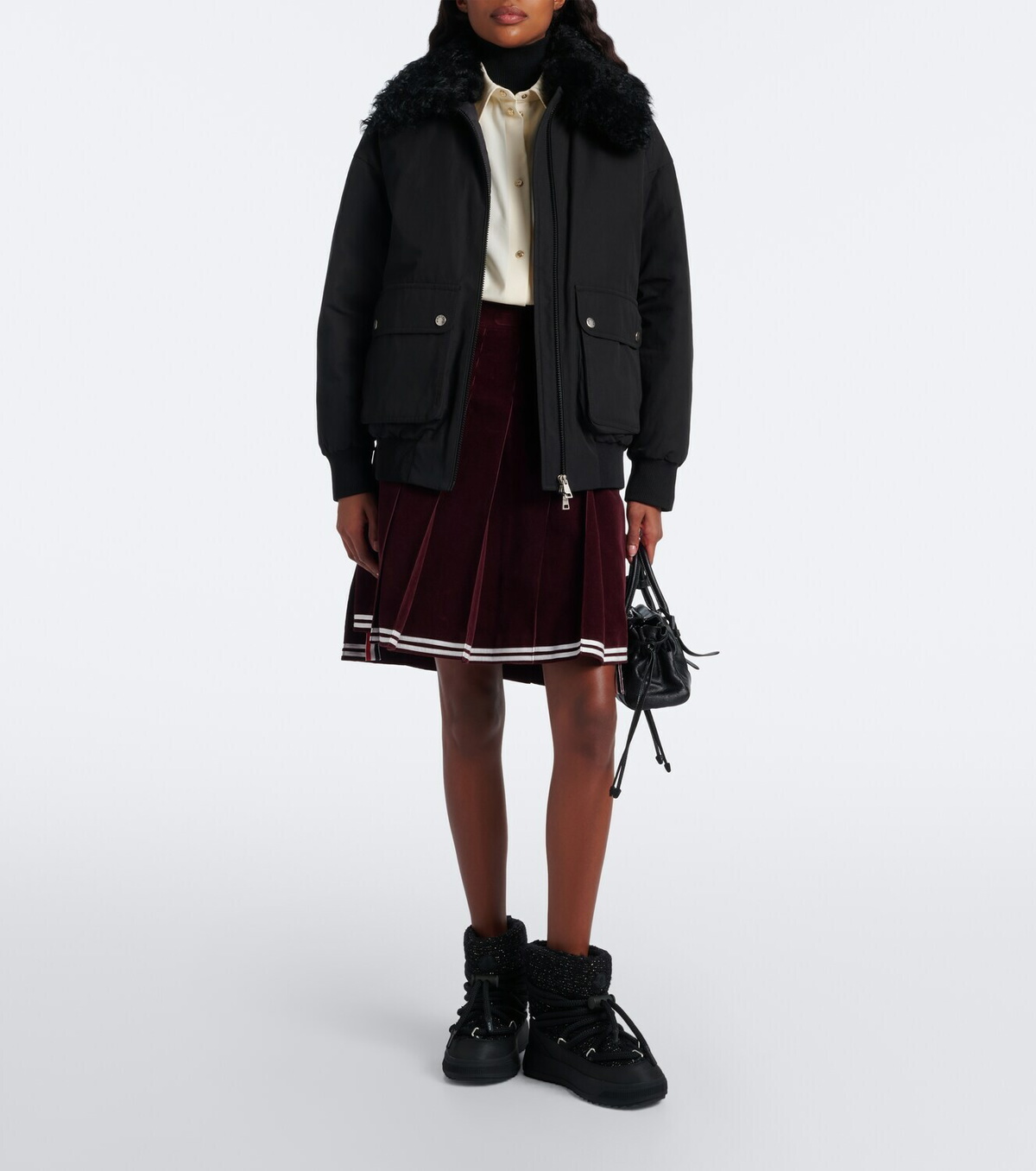 Moncler Altive bouclé snow boots