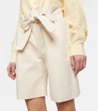 Toteme - High-rise cotton shorts