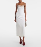Magda Butrym Lace-trimmed silk corset dress