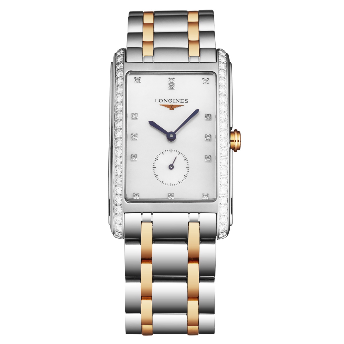 Longines DolceVita Quartz Diamond White Mother of Pearl Dial Unisex Watch L5.755.5.87.7