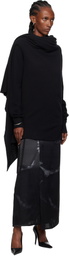 Ann Demeulemeester Black Nadine 3 Holes Turtleneck