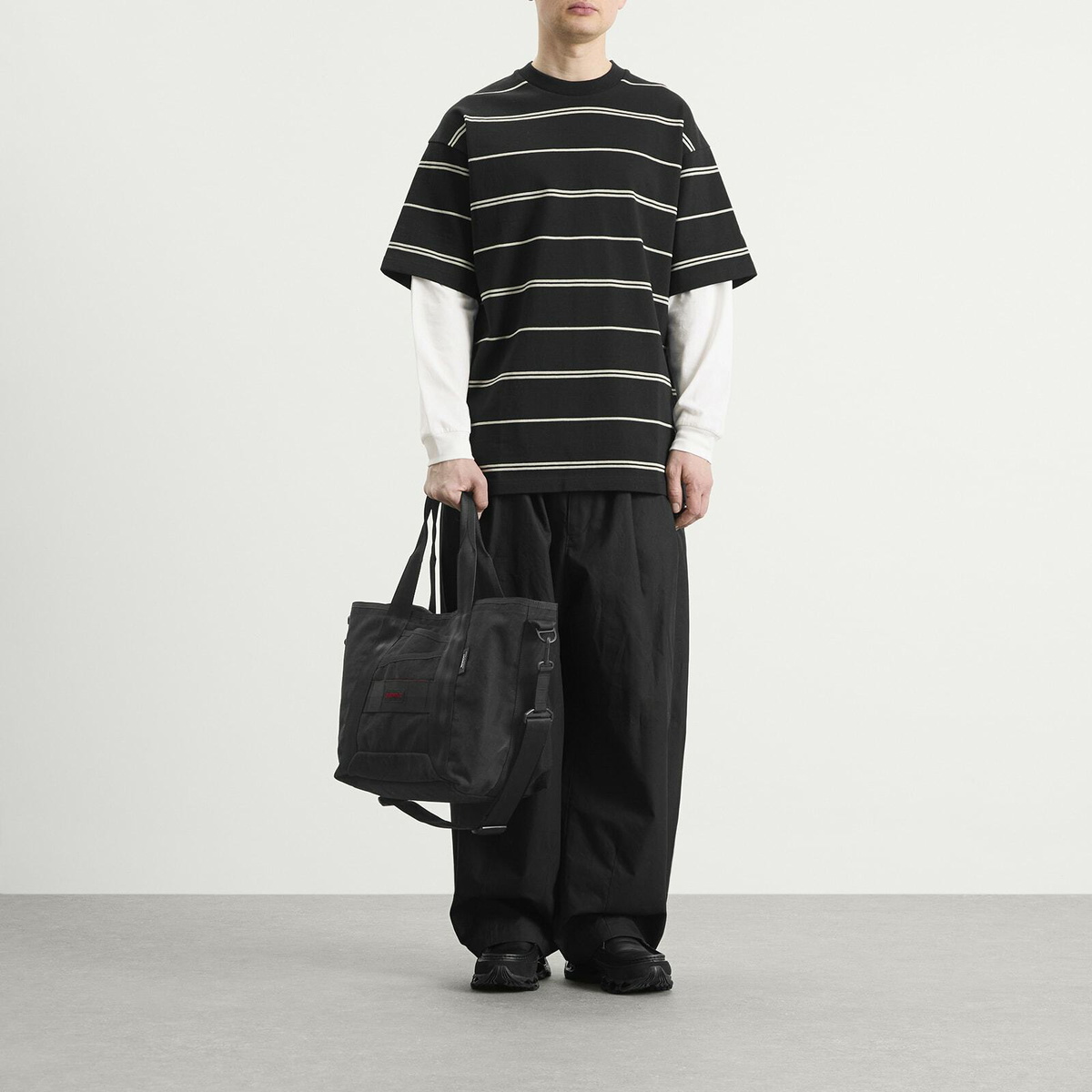 Comme des Garçons Homme Men's Canvas Bag in Black 