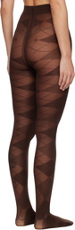 Swedish Stockings Brown Rebecka Argyle Tights