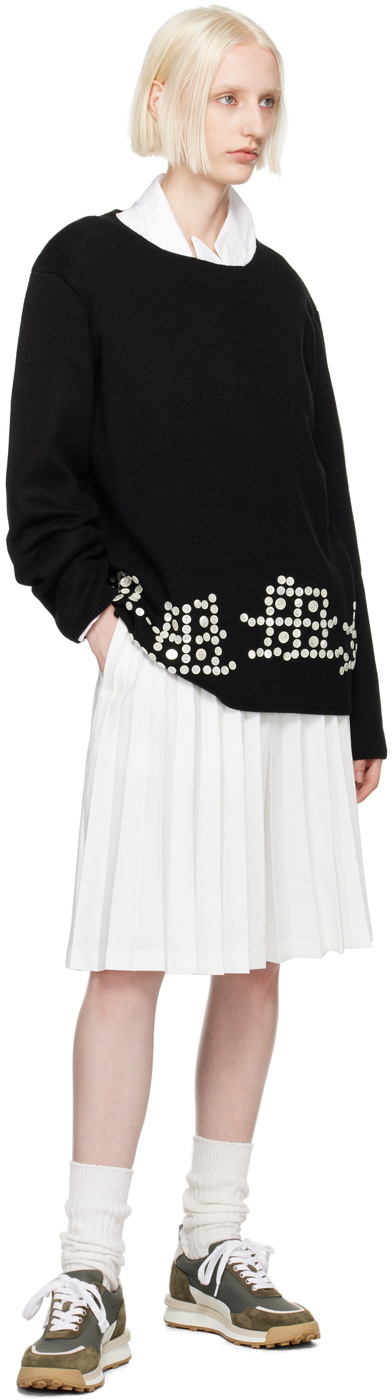 Comme des Garçons Homme Plus Black Button Sweater