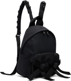 Simone Rocha Black Beaded Utility Bow Backpack