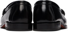Ernest W. Baker Black Gold Chain Loafers