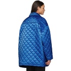 Balenciaga Blue Nylon Quilted Jacket