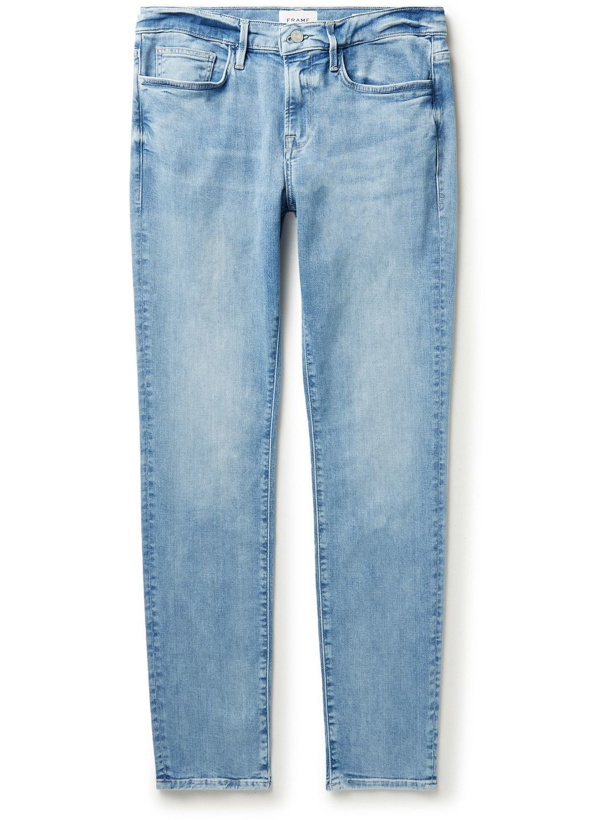 Photo: FRAME - L'Homme Skinny-Fit Organic Jeans - Blue