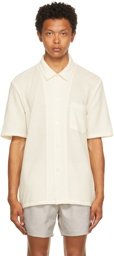 Our Legacy Off-White Bouclé Box Short Sleeve Shirt