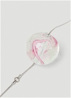 Marble Suspension Necklace in Silver