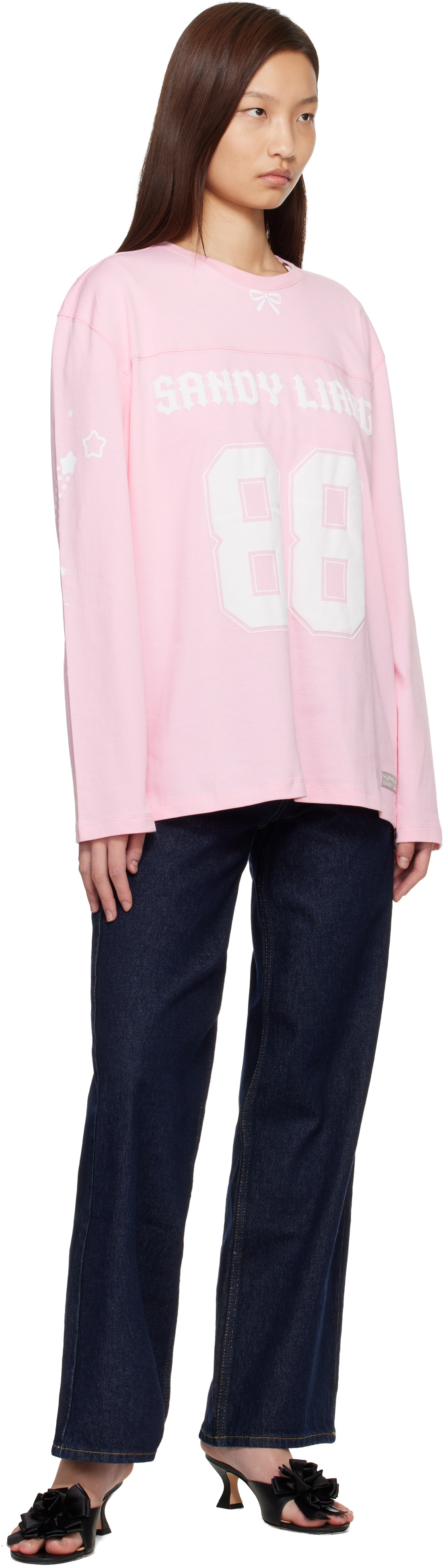 Sandy Liang Pink Princeton Long Sleeve T-shirt